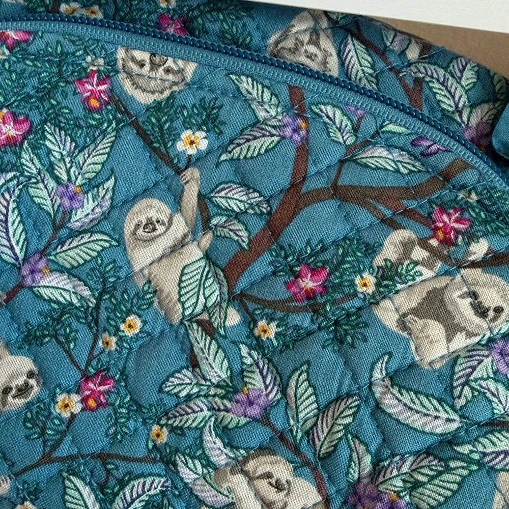 Vera Bradley Sloth Print Makeup Bag